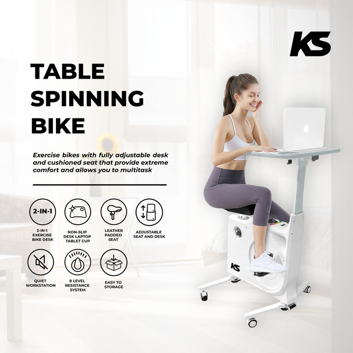 Kingsmith KS Treadmill Pedal Exerciser 1480x792x1060mm, Maksimal Beban 120kg, Lipat, Aluminium Alloy