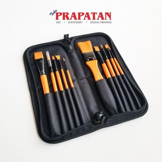 

Kuas Lukis Set 10 pcs BS1025NY V-TEC / V-TEC Paint Brush LS