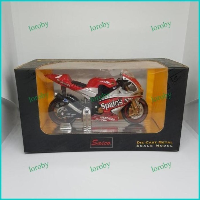 Cabre Spesial Diecast Miniatur Motogp Saico 1/18 Yamaha 2004 Carlos Checa