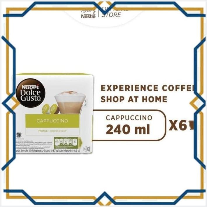 

[GDS] NESCAFE DOLCE GUSTO CAPPUCCINO 1 BOX (12 KAPSUL = 6 GELAS)