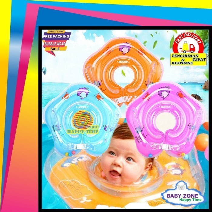 Pelampung Leher Ban Renang Bayi Ne Ring Bayi 6 Bulan 1 Tahun