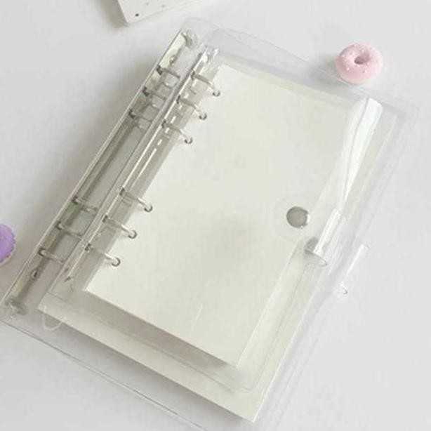 

BINDER!!! 6 RING BINDER TRANSPARAN A5 A6 - JOURNAL PLANNER NOTEBOOK BUCK TULIP CATATAN POLOS THEHANSCORNER ORIGINAL PRODUK