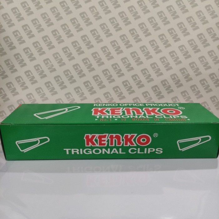 

Paper clip/trigonal clip no 1 Kenko 1 dus isi 10 kotak kecil K01