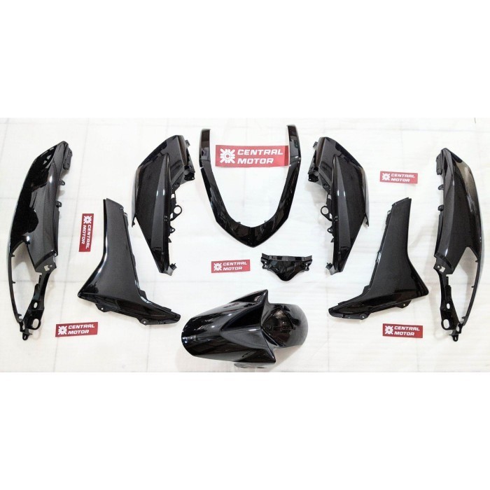 Full Body Bodi Set Halus Nmax N Max Old Lama 2Dp Hitam Metalik Glossy