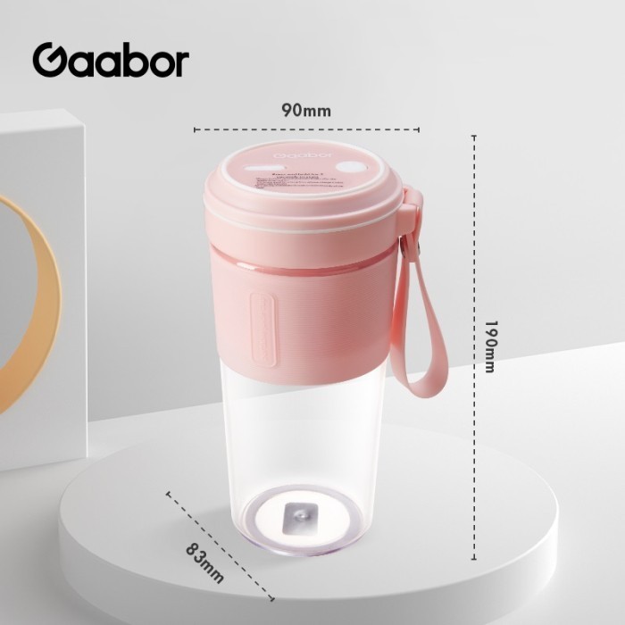 Gaabor Rechargeable ni Portable r 300ML Blender Jus ni