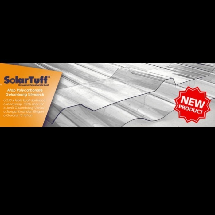 SOLARTUFF POLYCARBONATE GELOMBANG TRIMDECK