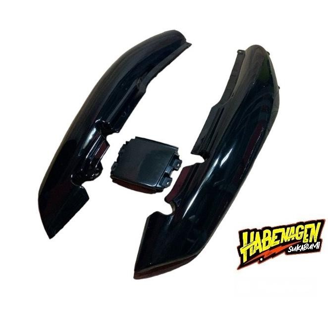 Original Cover Kaper Bodi Body Belakang Honda Tiger 2000 Lawas Tilas Tilas Warna Hitam Kanan Kiri Se