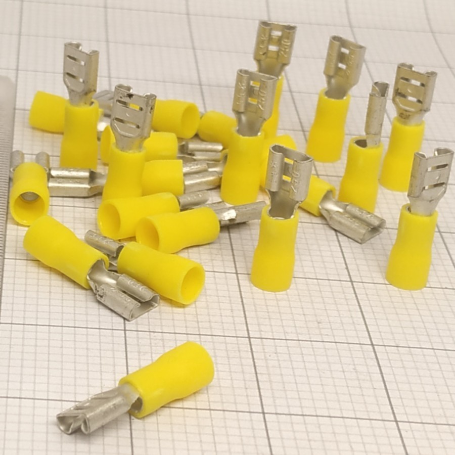 Skun Female Kuning 5.5-250 / Skun Female 6mm / Kabel Skun Female