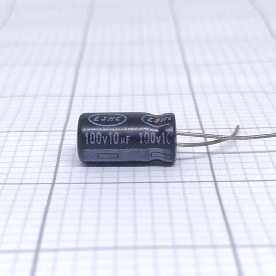 Elco 10uf 100v / Kapasitor Elco 10uf 100v / Elco 10 - 100V / Elko 10-100v / elco 10-100v
