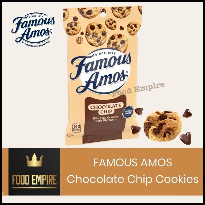 

Famous Amos Chocolate Chip Cookies 2 Oz | Bite Size Cookie 56 Gr