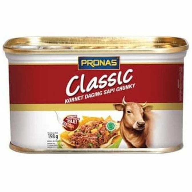 

Pronas Classic Kornet Sapi Chunky Daging Suwir 198gr LS01