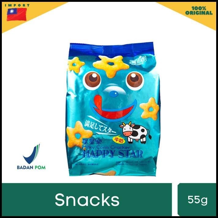 

Happy Star Corn Crackers 55Gr