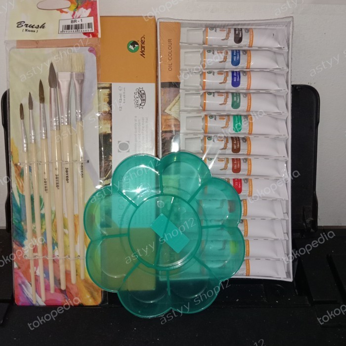 

paket Lukis Cat minyak/Oil colour K01