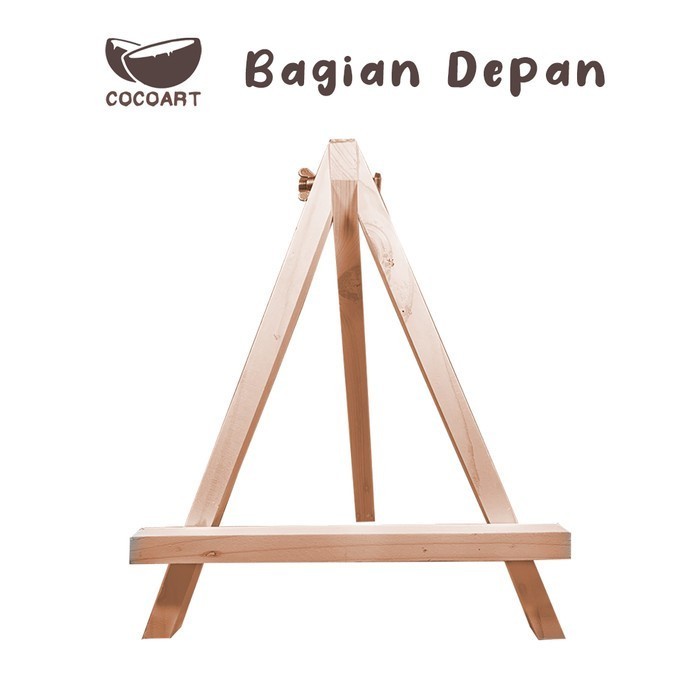 

nth wooden easel i penyangga kanvas lukis i tripod kanvas ( 30 cm x 24 K01