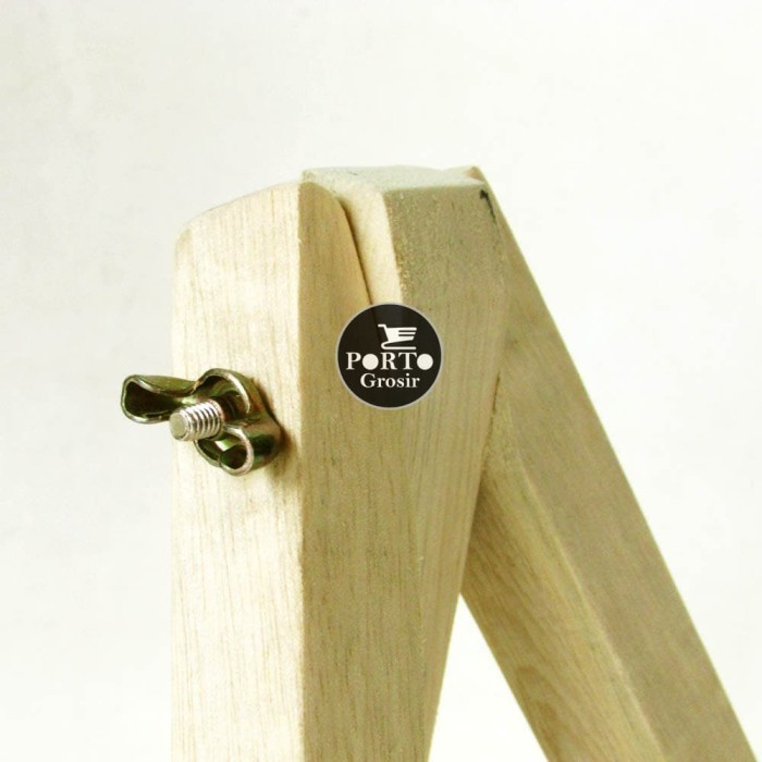 

Easel Stand Medium Wooden Kayu Photo Lukisan Tripod Display Foto K01