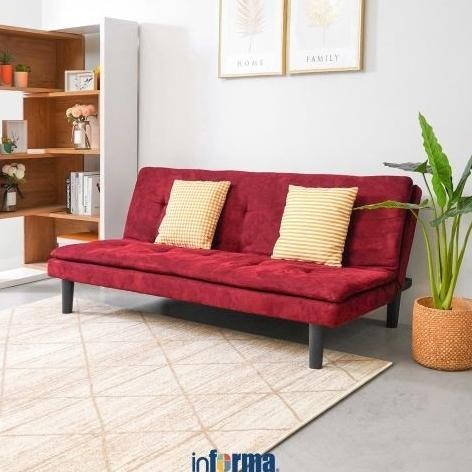Informa Geneva Sofa Bed Fabric - Merah