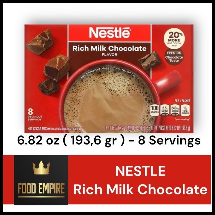 

Nestle Classic Rich Milk Chocolate | Hot Cocoa Mix 4.27 Oz