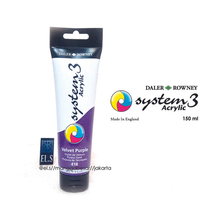 

Ready Daler Rowney System3 Velvet Purple ( Cat Akrilik ) 150 ml
