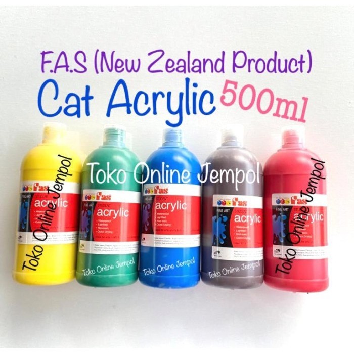 

Ready Acrylic 500ml FAS New Zealand Cat Akrilik Cet ATK1096FS