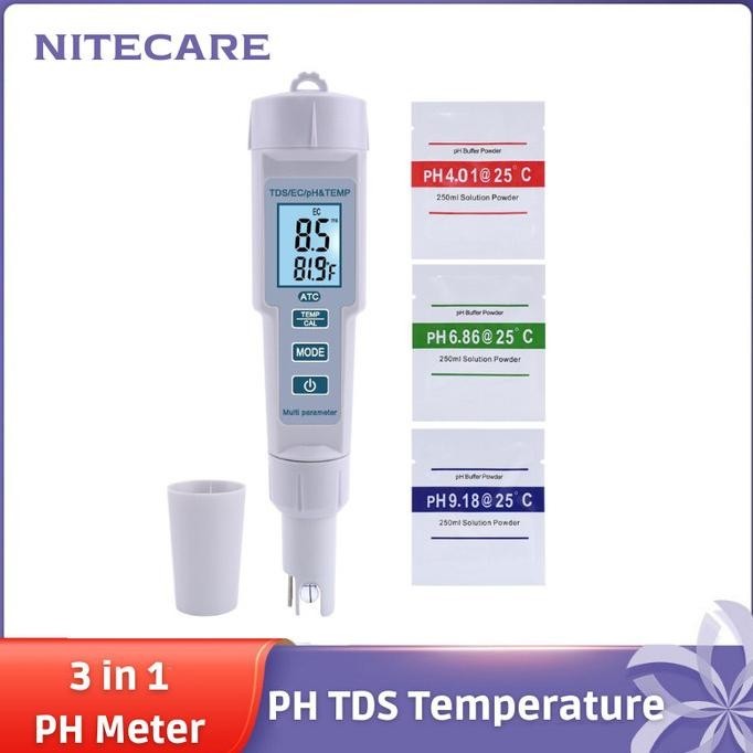 Alat Ukur Digital Ph Meter Tds Temperature Alat Ukur Ph Kualitas Air