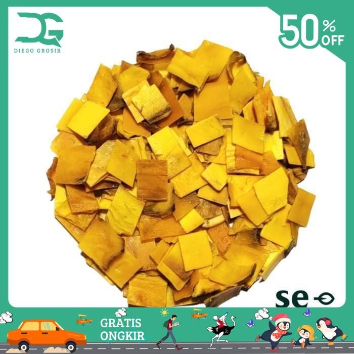 

DEHYDRATED MANGO BITS / BUAH MANGGA KERING BITS 250 GRAM TERJAMIN BEST