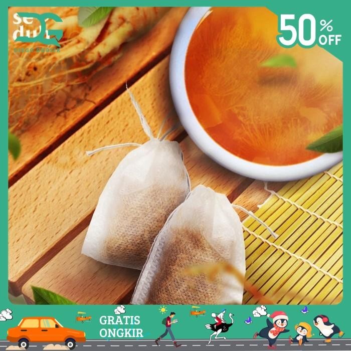 

PURE GINSENG TEA BAG / 1 TB TEH CELUP AKAR GINSENG MURNI ( 1 TEA BAG) KUALITAS PRODUK TERBAIK