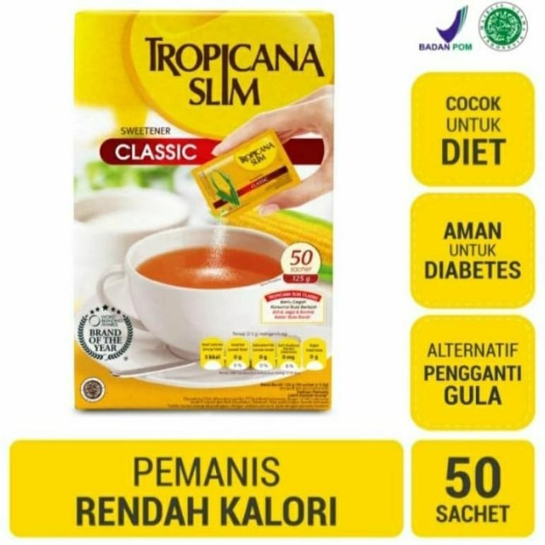 

GC27 gula tropicana slim classic 50 sachet Berkualitas