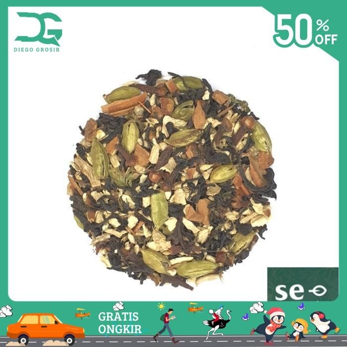 

MASALA CHAI TEA BLEND (TANPA STEVIA) - BLACK TEA WITH SPICES 200 GRAM PRODUK TERBAIK
