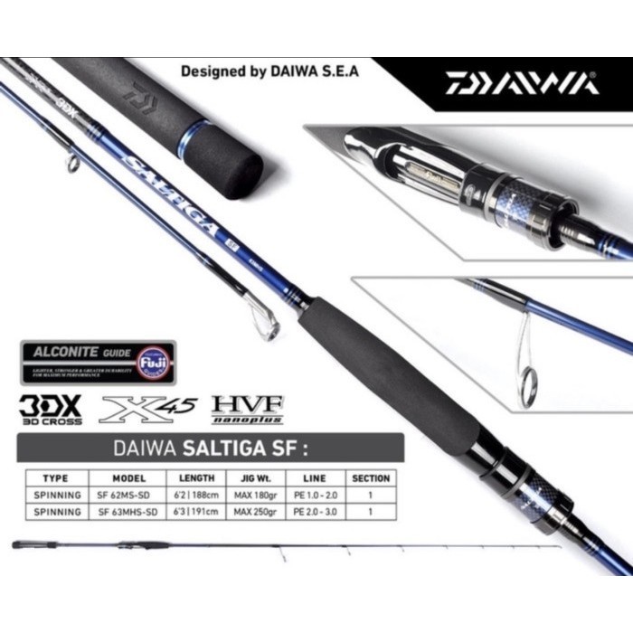 Ready Joran Daiwa Saltiga SF 62 MS-SD