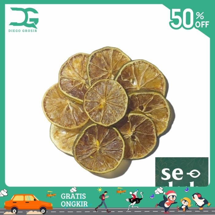 

DRIED LIME SLICE / JERUK NIPIS KERING IRIS 8 GRAM TERJAMIN BEST