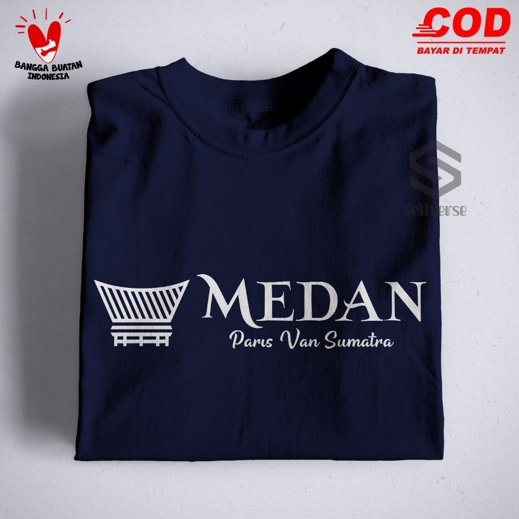 Medan - Kaos - Baju - T Shirt - Pakaian - Pria - Wanita - Murah - COD