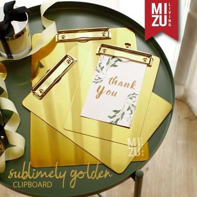 

SUBLIMELY GOLDEN CLIPBOARD Papan Jalan Alas Ujian Emas WS88