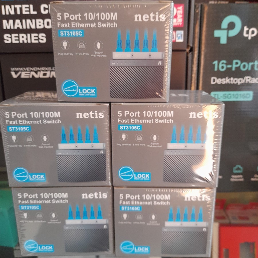 switch hub 5 port netis