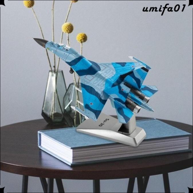 Miniatur Diecast Pesawat Tempur Su-30 Skala 1 / 100 Untuk