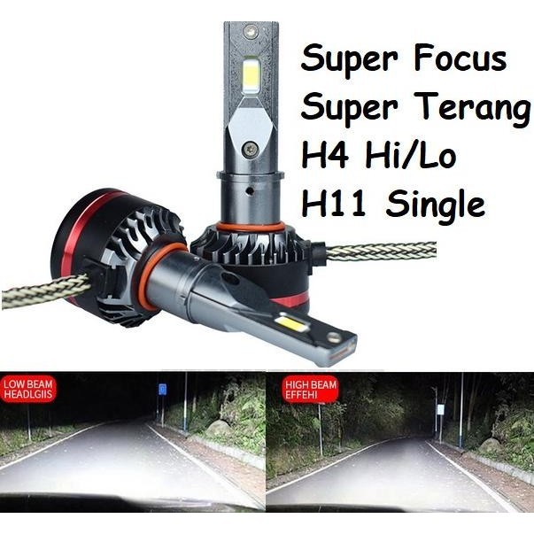BEBAS ONGKIR - Lampu LED Mobil HB4 HB3 9005 9006 SUPER FOCUS 70W EXTREME BRIGHT pnp