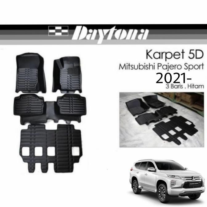 Karpet Mobil 5D Pajero Sport 2021- Tanpa Bagasi