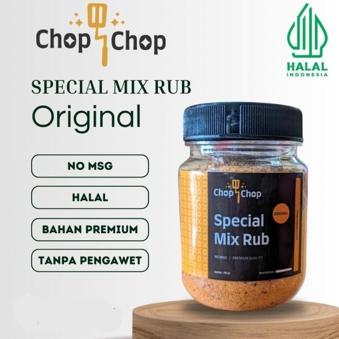 

Chop-chop Rub Spesial Mix Bumbu Marinasi Rendah Kalori (Untuk diet) P83G