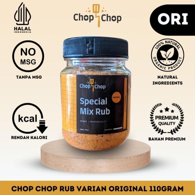 

Chopchop Special Mix Rub Original Bumbu Marinasi Rendah Kalori / Diet P83G