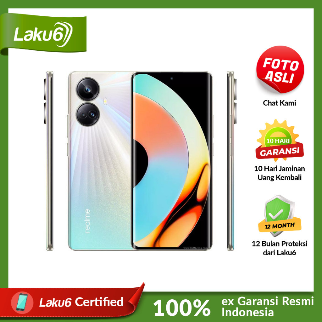 Realme Realme 10 Pro Plus 5G 8GB/128GB Bekas Resmi Indo