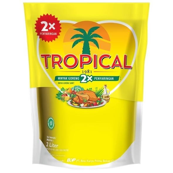 

READY STOCK TROPICAL MINYAK GORENG POUCH 2 L !!!!!