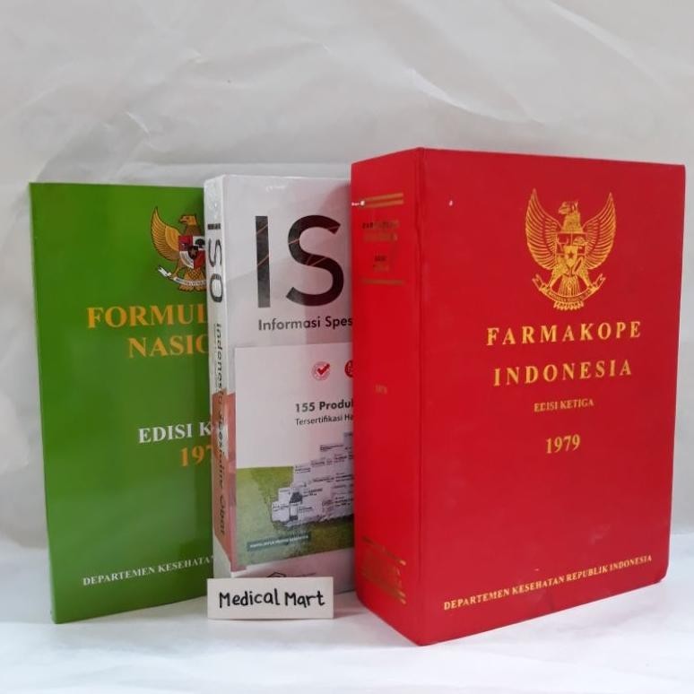 Siap Kirim Paket 3 Buku : Formularium Nasional (Fornas), Iso, Dan Fi 3 (Farmakope Indonesia Edisi 3)