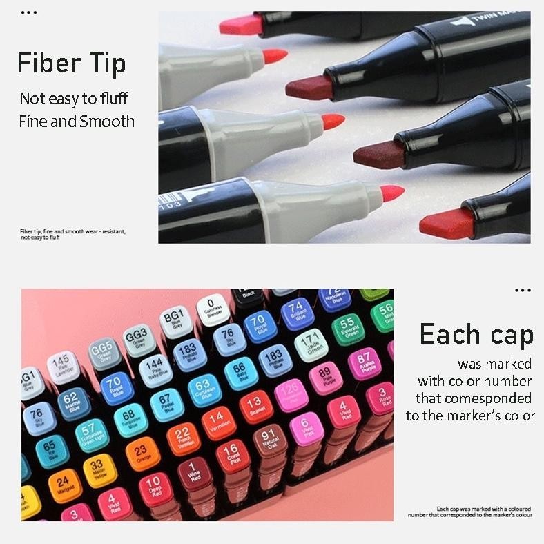 

Promo CodTouch 12/36/60/80/120 Warna Sketsa Spidol Umum General Marker Set Animation Markers Ty-35