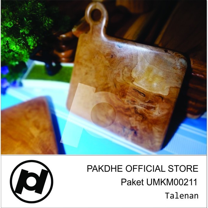 Telenan Kayu Jati Kerajinan Talenan Unik Alat Dapur FoodGrade Kado