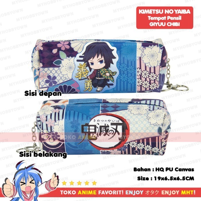 

TEMPAT PENSIL ANIME DEMON SLAYER KIMETSU NO YAIBA GIYU TOMIOKA CHIBI