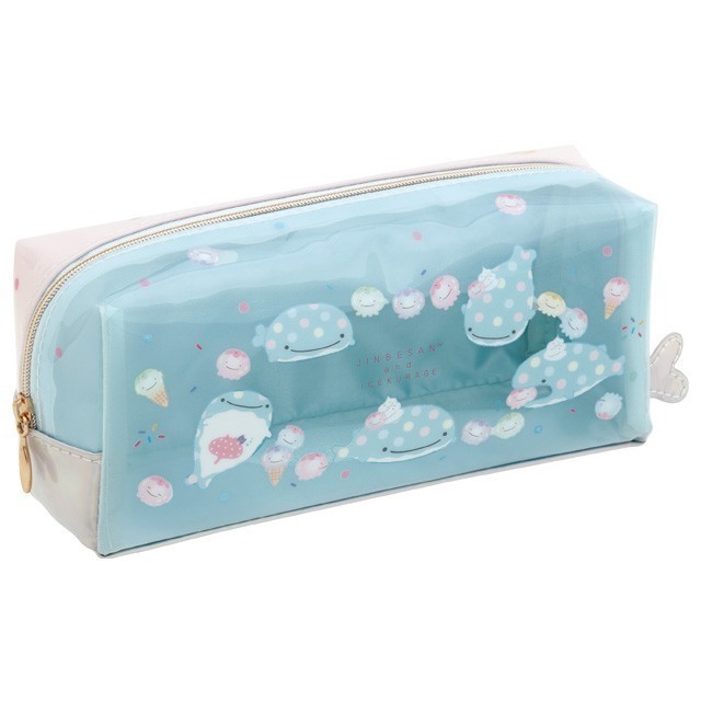 PENCIL CASE SAN-X JINBESAN ICEKURAGE KOTAK PENSIL GLITTER STORAGE POUCH LIMITED EDITION