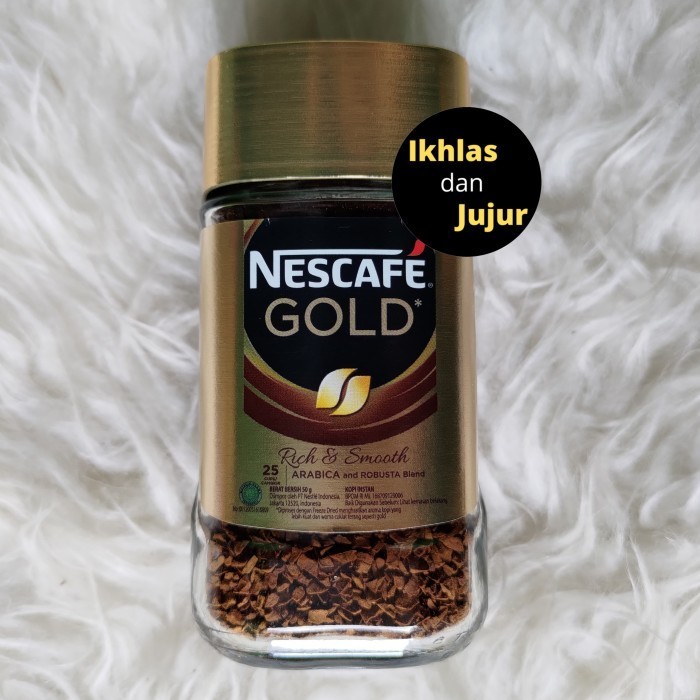 

Nescafe Gold Rich & Smooth Arabica And Robusta Blend 50 Gram Kopi Jar