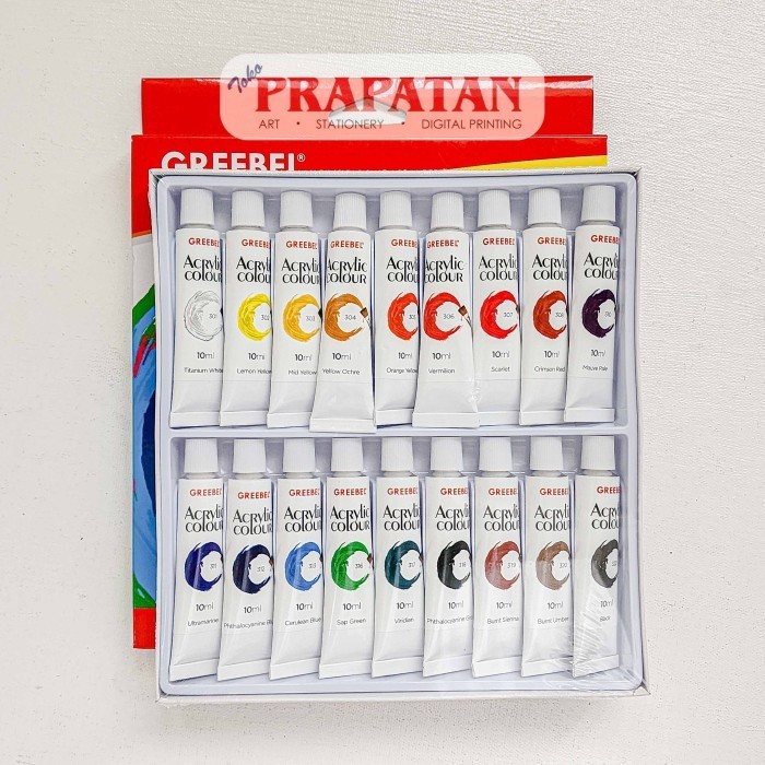 

CAT AKRILIK SET GREEBEL 18X10ML GREEBEL ACRYLIC SET