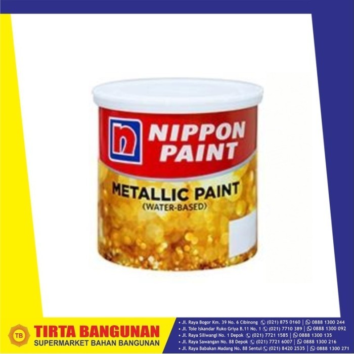 NIPPON PAINT METALLIC PAINT 3300 GOLD 75 ML
