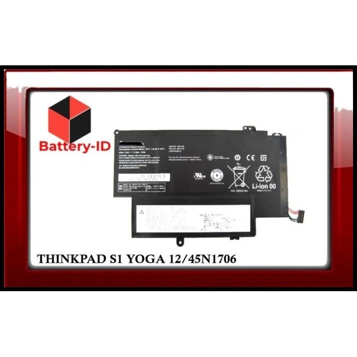 Baterai Lenovo Thinkpad S1 Yoga 12 45N1706 45N1707 45N1704 45N1705 Langsung Kirim