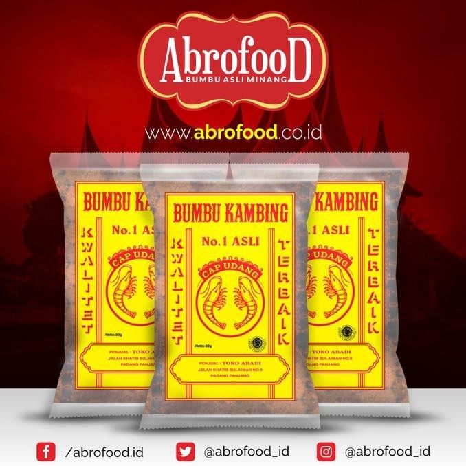 

TERBARU BUMBU KAMBING CAP UDANG 1 KG !!!!!